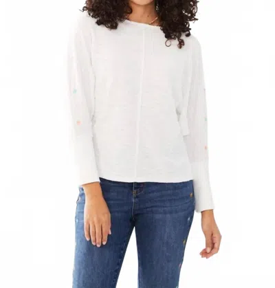 Fdj Wynne Embroidered Top In White