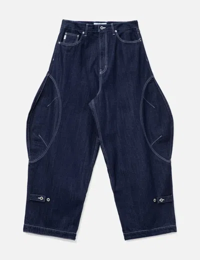 Fdmtl Denim T-form Pants Rinse In Black