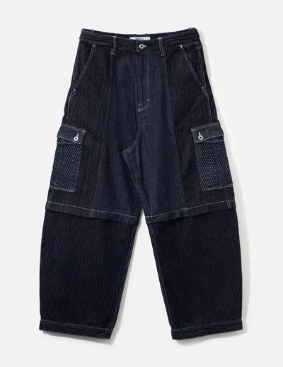 Fdmtl Front Pocket Wide Pants Rinse In Blue