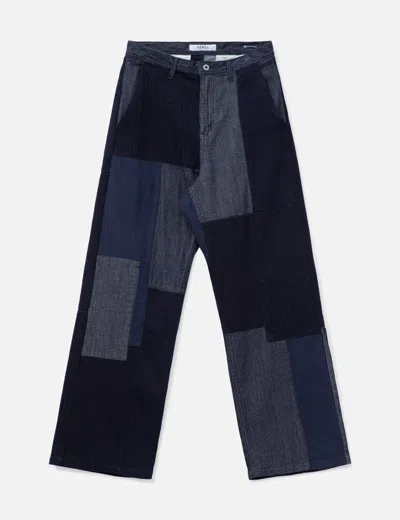 Fdmtl Patchwork Pants Rinse In Multi