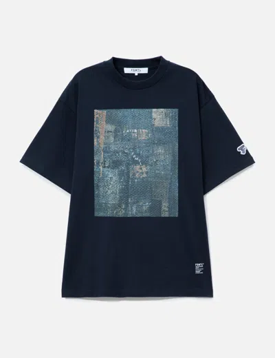 Fdmtl Printed Boro Tee In Blue