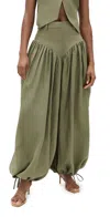 Fe Noel Cargo Panty Pants Olive Green In Olive Green