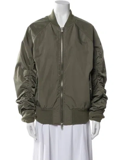 Pre-owned Fear Of God 2015-2016 Bomber Jacket In Green