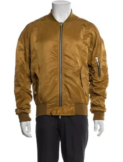 Pre-owned Fear Of God 2015-2016 Fourth Collection Bomber Bomber Jacket In Yellow