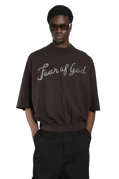 Fear Of God 43 Cut Sleeve Sweatshirt In Brown
