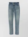Fear Of God Five-pocket Raw Hem Straight Leg Jeans