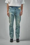 Fear Of God Repaired Classic Jeans In Blue