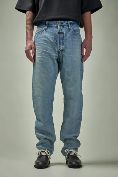 Fear Of God 5 Pocket Straight Leg In Blue