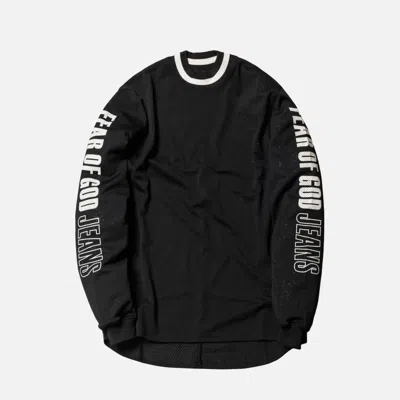 Pre-owned Fear Of God $650  Long Sleeve Jersey Shirt Fifth Collection In Black