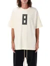 Fear Of God 8 Oversized Logo-print Cotton-jersey T-shirt In Cream