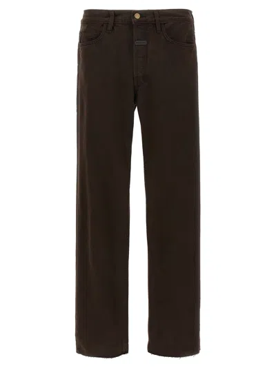 Fear Of God '8th Collection' Denim Trousers In Brown