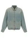 Fear Of God Drop Shoulder Zipped Denim Jacket