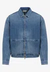 Fear Of God Denim Trucker Casual Jackets And Parka Blue In Blue