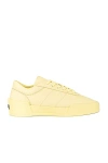 Fear Of God Aerobic Low Leather Sneakers In Canary