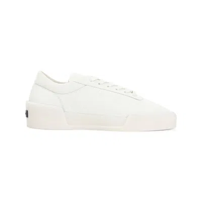 FEAR OF GOD FEAR OF GOD AEROBIC LOW WHITE CALF LEATHER SNEAKERS