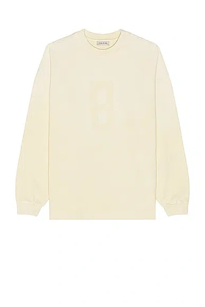 Fear Of God Airbrush 8 Ls Tee In Lemon Cream