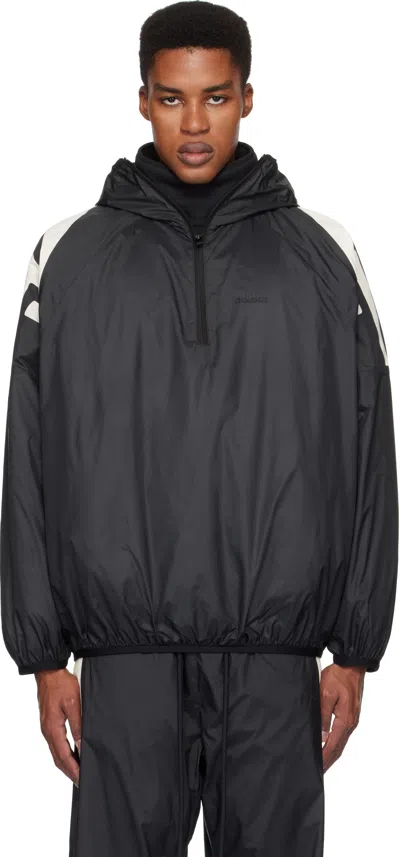 Fear Of God Athletics Black Adidas Originals Edition Adi Nation Half Zip Jacket