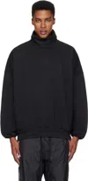 Fear Of God Athletics Black Adidas Originals Edition Heavy Fleece Turtleneck In Black