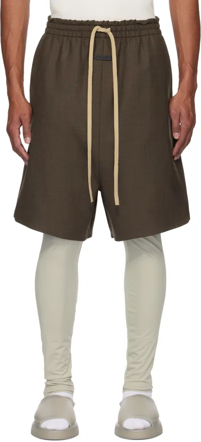 Fear Of God Athletics Gray Adidas Originals Edition Base Layer Running Tights In Sesame