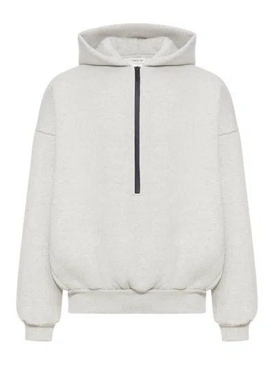 Fear Of God Athletics Half-zip Hoodie In Gray