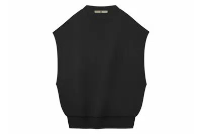 Pre-owned Fear Of God Athletics Heavy Fleece Muscle Sweatshirt Black