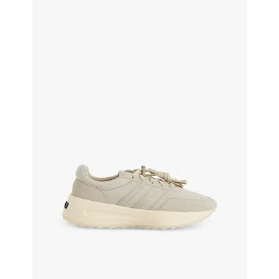 Fear Of God Athletics Mens Sesame Los Angeles Rubberised-branding Suede Trainers