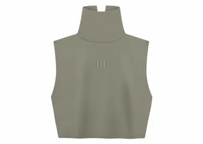 Pre-owned Fear Of God Athletics Women's High Neck Crop Top In Clay