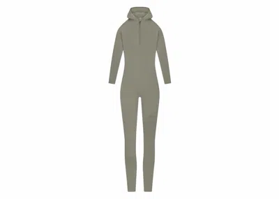 Pre-owned Fear Of God Athletics Women's Hooded Bodysuit In Clay