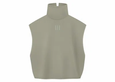 Pre-owned Fear Of God Athletics Women's Suede Fleece Muscle Mock Neck In Clay