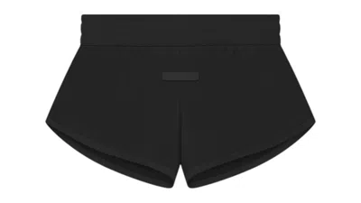 Pre-owned Fear Of God Athletics Women's Tricot Short In Black