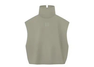 Pre-owned Fear Of God Athletics Womens Suede Fleece Muscle Mock Neck In Clay