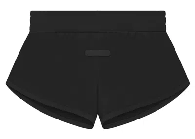 Pre-owned Fear Of God Athletics Womens Tricot Short In Black