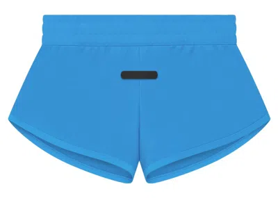 Pre-owned Fear Of God Athletics Womens Tricot Short In Blue Rush