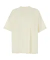 Fear Of God Beige T-shirt With Patch Logo On The Back In White