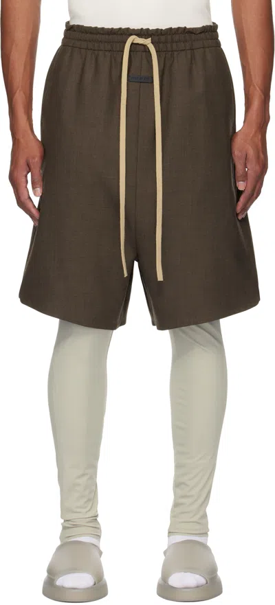 Fear Of God Base Layer Running Tights In Brown