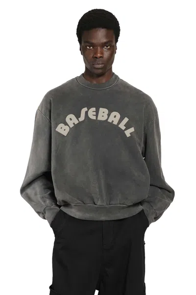 Fear Of God Baseball Classic Half Raglan Sweatshirt In Gray