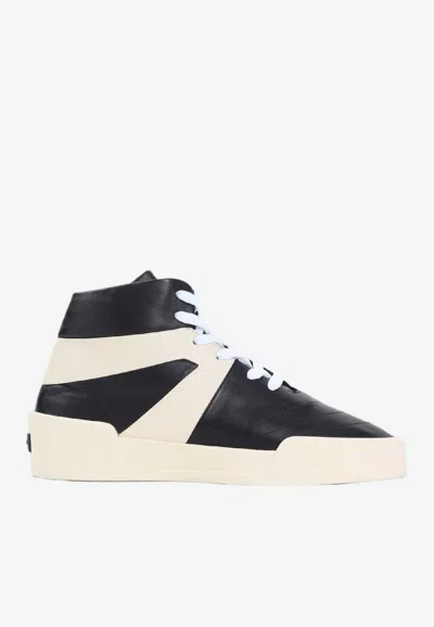 Fear Of God Contemporary Low Top Sneakers With Contrasting Panels In Black