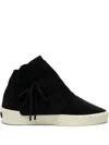 Fear Of God Bead-detail Lace-up Sneakers In Black