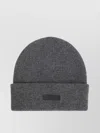 Fear Of God Beanie Knitted Folded Cuff Ribbed Texture In Grey