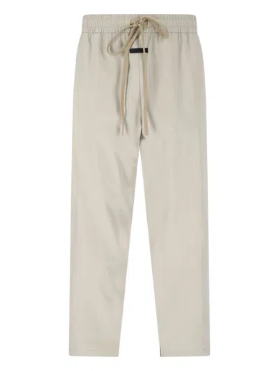 Fear Of God Beige Athletic Pants With Logo And Zip Detail In Neutral