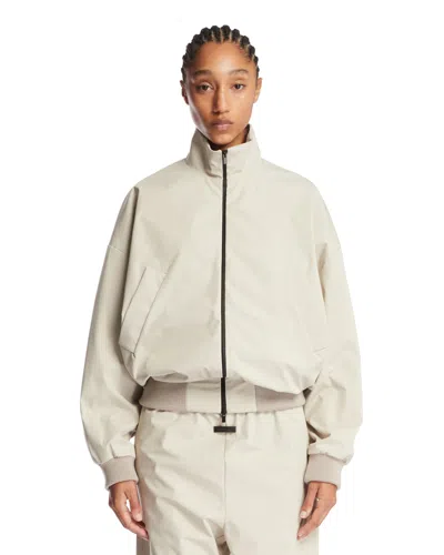 Fear Of God Beige Bomber Jacket In Gray