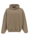 Fear Of God Kangaroo Pocket Relaxed Fit Hoodie In Beige