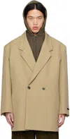 Fear Of God California Double-breasted Blazer In Dune