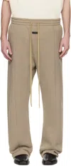Fear Of God Beige Cotton Cashmere Fleece Relaxed Sweatpants In Dusty Beige