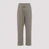 Fear Of God Grey Relaxed-fit Trousers With Drawstring Waist In Beige