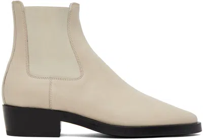 Fear Of God Beige Cowboy Chelsea Boots In Greige