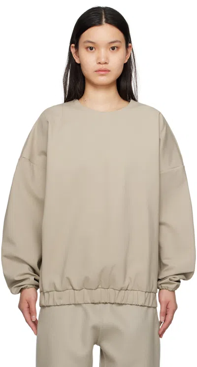 Fear Of God Beige Crewneck Sweatshirt In 252 Dusty Beige
