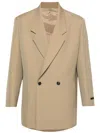Fear Of God California Double-breasted Blazer In Beige