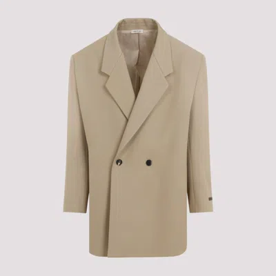 FEAR OF GOD BEIGE DOUBLE BREASTED BLAZER