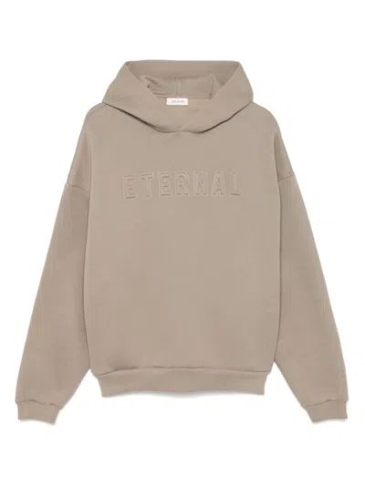 FEAR OF GOD BEIGE EMBOSSED LOGO SWEATSHIRT